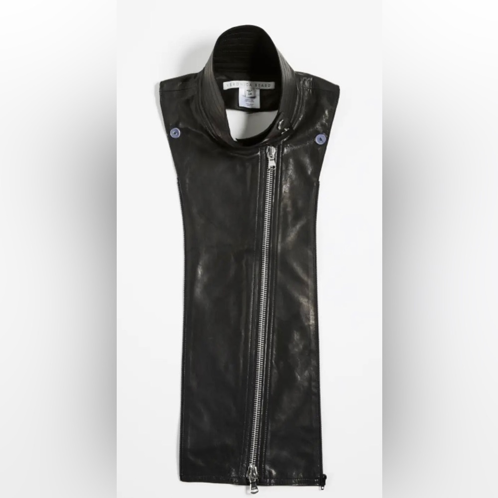 Veronica beard black leather Dickey.